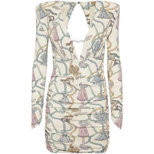 Philipp Plein, Dames, Jurken, Veelkleurig, Maat: M Viscose,