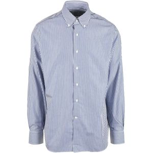 Alessandro Gherardi, Heren, Overhemden, Blauw, Maat: 4XL Katoen,