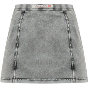 Diesel - O-Allegra-Mini - Rok - Grijs - Katoen