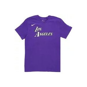 Nike City Edition Logo Tee , Purple , Heren , Maat: L
