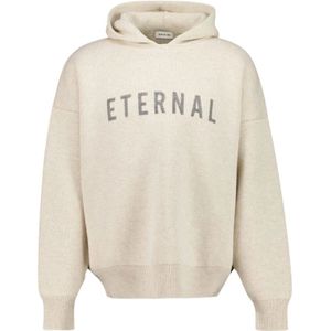 Fear Of God, Heren, Sweatshirts & Hoodies, Beige, Maat: L Wol,