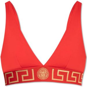 Versace, Dames, Badkleding, Rood, Maat: S Polyamide,