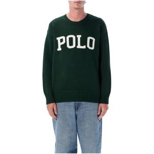 Polo Ralph Lauren, Heren, Truien, Groen, Maat: XL Katoen,