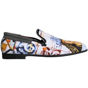 Dolce & Gabbana, Heren, Schoenen, Veelkleurig, Maat: 44 EU Katoen,