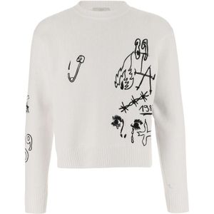 1989 Studio, Heren, Truien, Wit, Maat: S