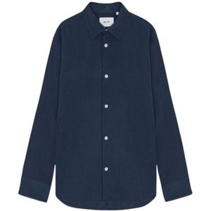 Nn07, Heren, Overhemden, Blauw, Maat: 2XL Modal,