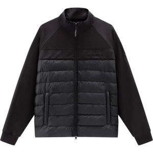 Woolrich, Heren, Jassen, Zwart, Maat: S Polyamide,