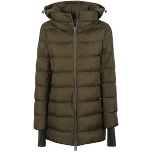 Herno, Dames, Jassen, Groen, Maat: S Nylon,