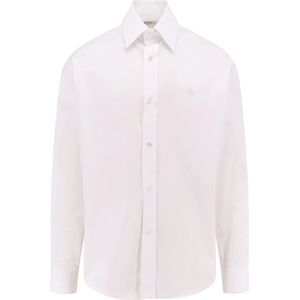 Alexander McQueen, Heren, Overhemden, Wit, Maat: M Katoen,