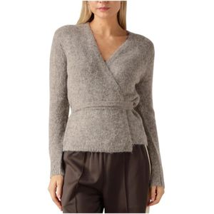 Selected Femme - Gabella LS - Gebreide Cardigan - Beige - Dames