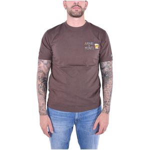 MC2 Saint Barth, Heren, Tops, Bruin, Maat: L Katoen,