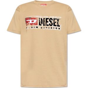 Diesel, Heren, Tops, Beige, Maat: XL Katoen,