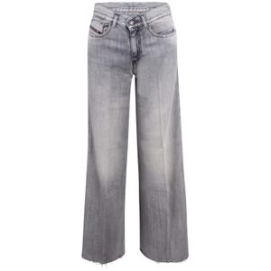 Diesel, Dames, Jeans, Grijs, Maat: W26