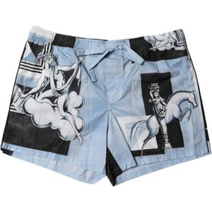 Dolce & Gabbana, Heren, Korte broeken, Veelkleurig, Maat: XS Katoen,