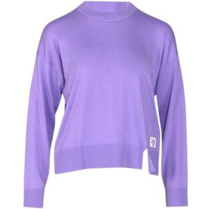 Liu Jo, Dames, Truien, Paars, Maat: XS Wol,