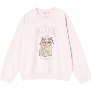 Ganni, Dames, Sweatshirts & Hoodies, Roze, Maat: L