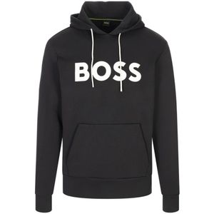 Hugo, Heren, Sweatshirts & Hoodies, Zwart, Maat: S Katoen,