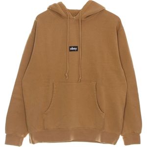 Obey, Heren, Sweatshirts & Hoodies, Bruin, Maat: L Katoen,