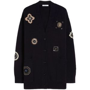 Max Mara, Dames, Truien, Blauw, Maat: M Wol,