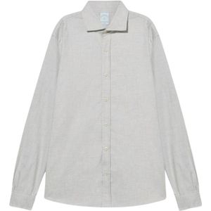 Brooks Brothers, Heren, Overhemden, Grijs, Maat: S Katoen,
