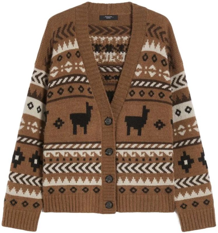 Weekend Max Mara, Dames, Truien, Bruin, Maat: L