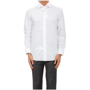Etro, Heren, Overhemden, Wit, Maat: L Katoen,