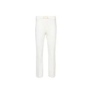 Twinset Flare Sneeuwbroek met Oval T Gesp , White , Dames , Maat: M