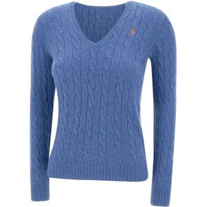 Polo Ralph Lauren - Classics - Dames Trui - Blauw - Wol en Kasjmier