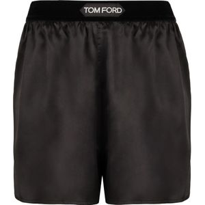 Tom Ford, Dames, Korte broeken, Zwart, Maat: M Zijde,