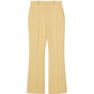 Gucci, Dames, Broeken, Geel, Maat: L Wol,