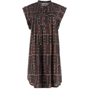 Isabel Marant Étoile - Gedrukte Jurk - Veelkleurig - 100% Katoen - Inclusief Bijpassende Onderjurk