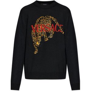 Versace, Heren, Truien, Zwart, Maat: XL