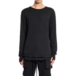 Thom Krom, Heren, Tops, Zwart, Maat: M Katoen,