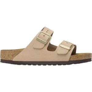 Birkenstock, Heren, Schoenen, Beige, Maat: 40 EU Leer,