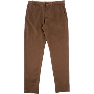 White Sand, Heren, Broeken, Bruin, Maat: S Katoen,