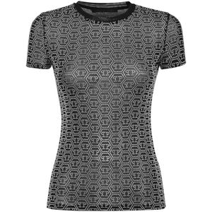 Philipp Plein, Dames, Tops, Zwart, Maat: XS Poliester,