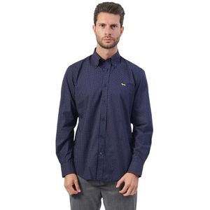 Harmont & Blaine, Heren, Overhemden, Blauw, Maat: XL Katoen,