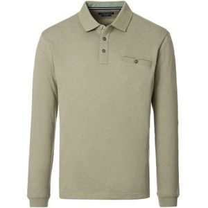 Casa Moda - Polo Lange Mouw - Groen - 3-knoops