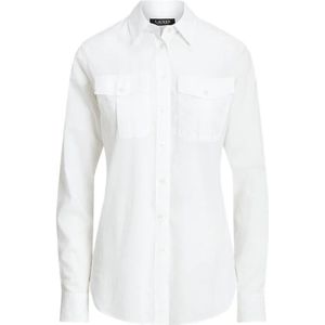 Ralph Lauren, Dames, Blouses & Shirts, Wit, Maat: L