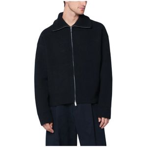 Studio Nicholson, Heren, Truien, Blauw, Maat: S Wol,