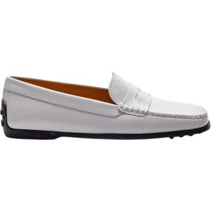 Tod's Witte Mocins - City Gommino , White , Dames , Maat: 39 1/2 EU