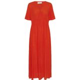 Kaffe - Amyrna - Jurk - Vuurrood - Gevoerde Zoom