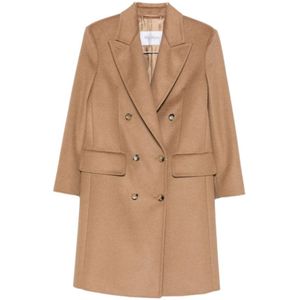 Max Mara, Dames, Mantels, Beige, Maat: XS