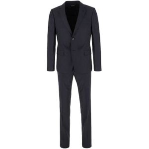 Zegna, Heren, Pakken, Blauw, Maat: M Wol,