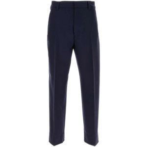 Zegna, Heren, Broeken, Blauw, Maat: XL Wol,