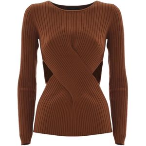 Kocca, Dames, Truien, Bruin, Maat: S Viscose,