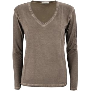 Anonym Apparel, Dames, Tops, Bruin, Maat: M Jersey,