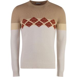 Malo, Heren, Truien, Beige, Maat: L Kasjmier,