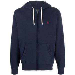 Ralph Lauren, Heren, Sweatshirts & Hoodies, Blauw, Maat: S Katoen,