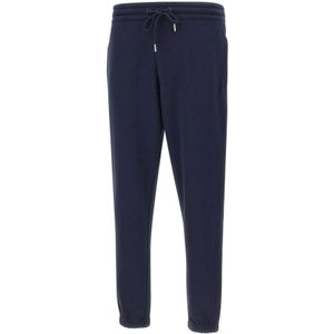 Sun68, Heren, Broeken, Blauw, Maat: S Fleece,